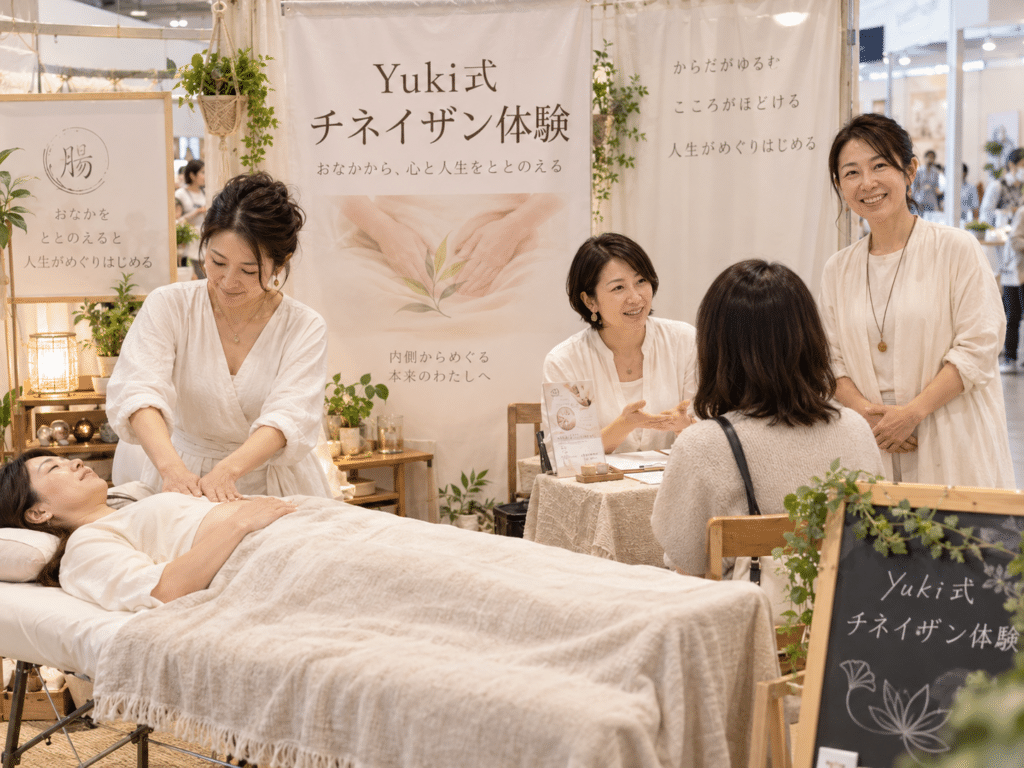 Yuki式チネイザンセラピスト達によるチネイザンの施術